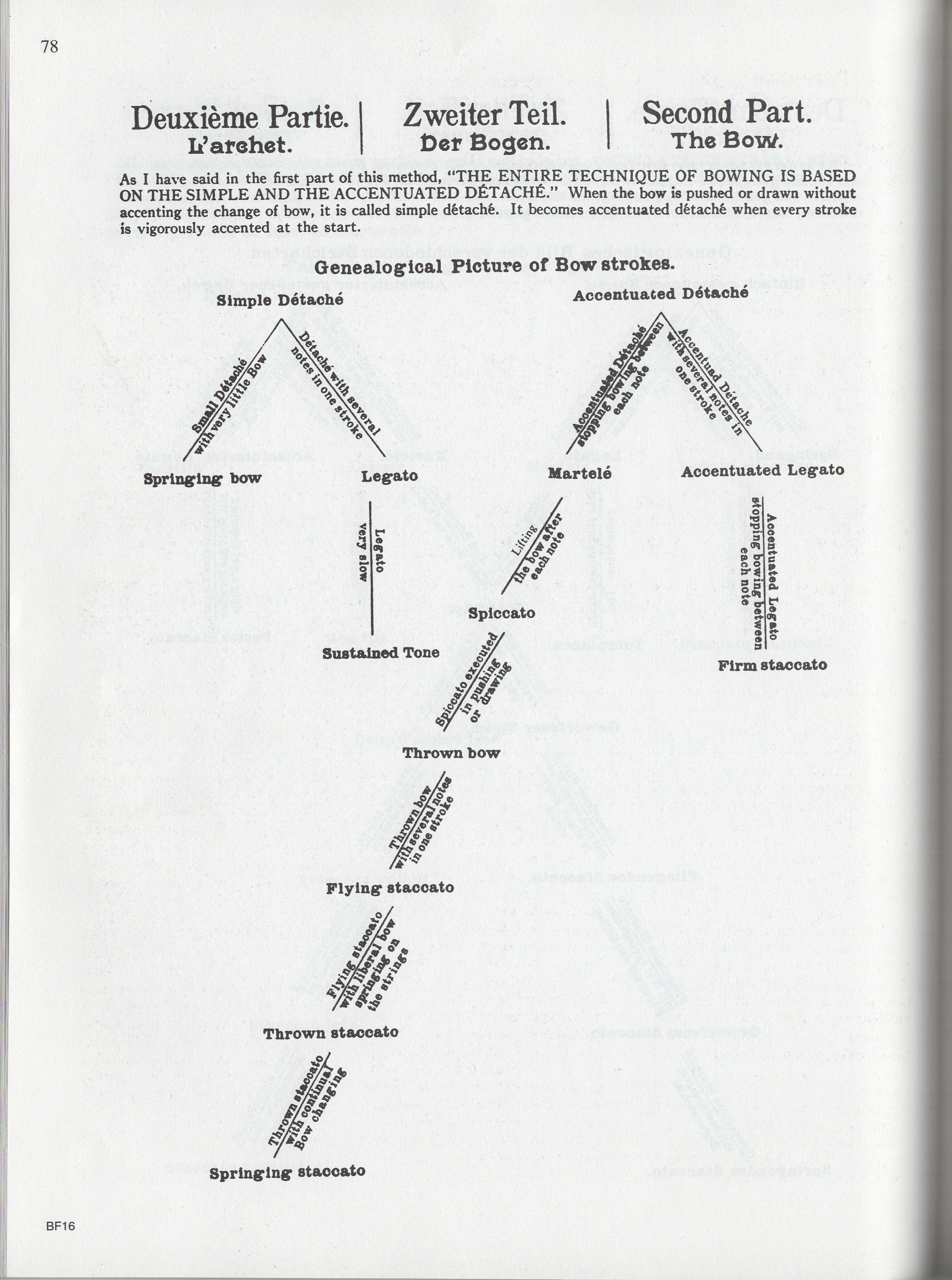 Dounis bow genealogy